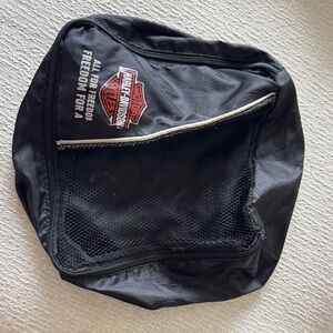 Harley-Davidson Black Duffel Bag with Mesh Panel